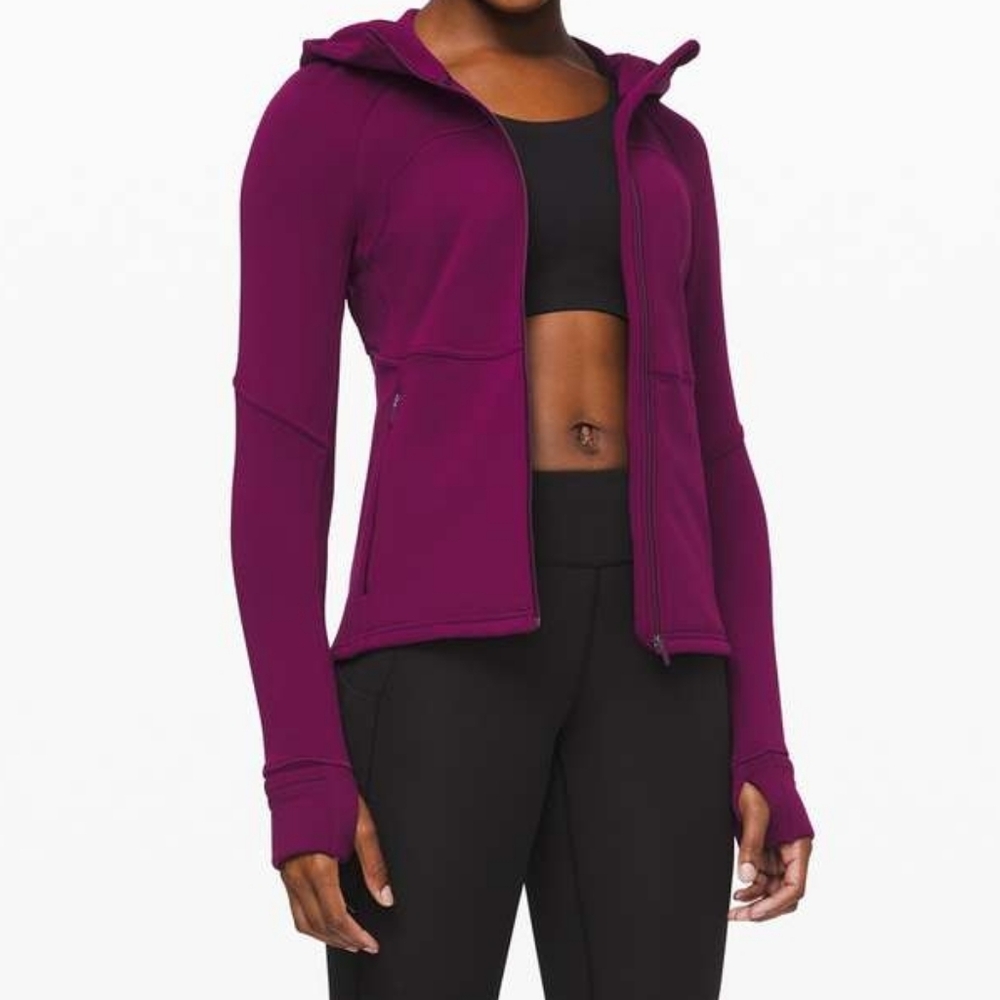 Lululemon Maroon Fleece Flurry Jacket